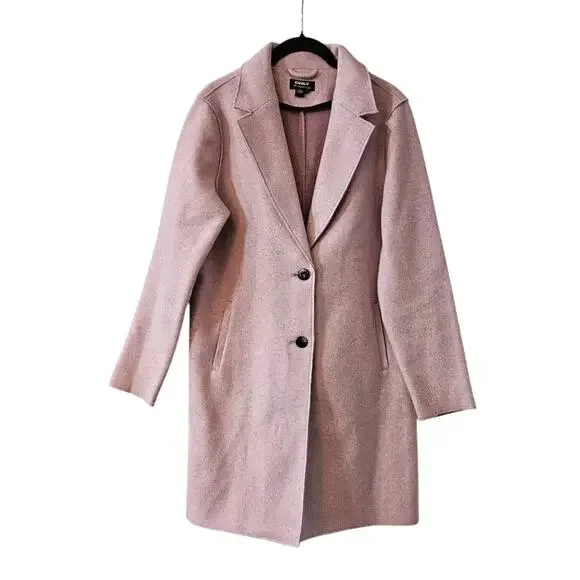 ONLY Womens Coat Jacket Size Small Light Purple Button Closure Slit Pockets - Picture 1 of 8